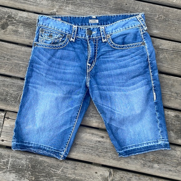 True Religion Other - True Religion Ricky Big T Denim Shorts